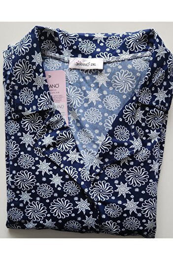Mirano Set pijama pentru mama cu nasturi Milan King Size 9600