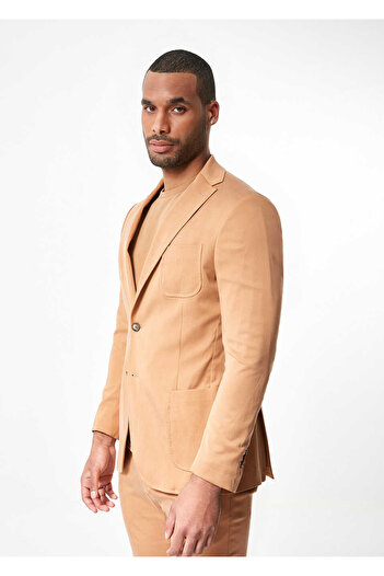 Boris Becker Camel Renk Blazer Ceket
