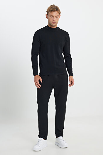 ALTINYILDIZ CLASSICS Standard Fit Normal Cut Half Turtleneck Basic Knitwear Ecru Sweater