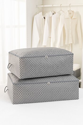 REKHOME 2-Piece Pillow and Comforter Sweater Set for under Base - Storage