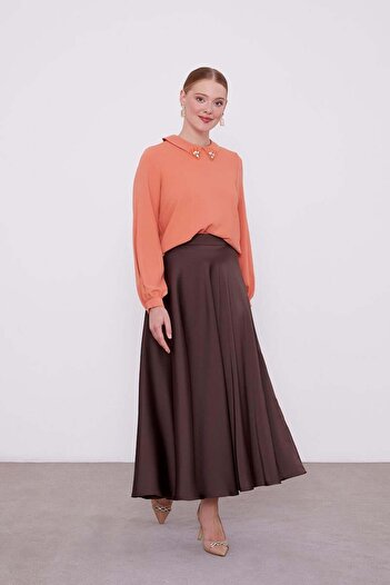Levidor Tile Collar Embroidered Blouse