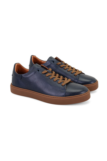Desa Pantofi casual din piele pentru bărbați Larry bleumarin
