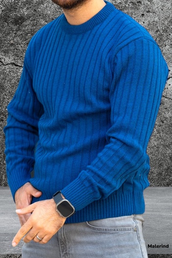Malerind Ανδρικά πλεκτά πουλόβερ Crew Neck Άνετη εφαρμογή