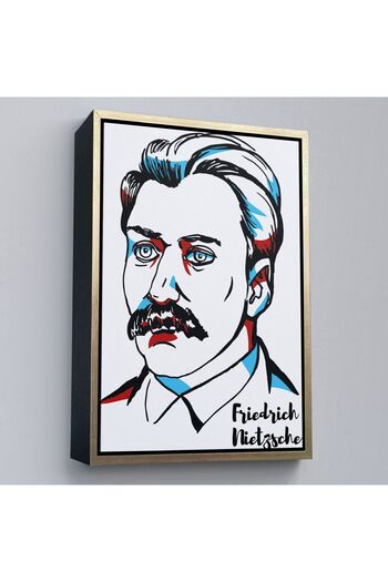 indispensablely Framed Friedrich Nietzsche Decorative Canvas Painting-5920