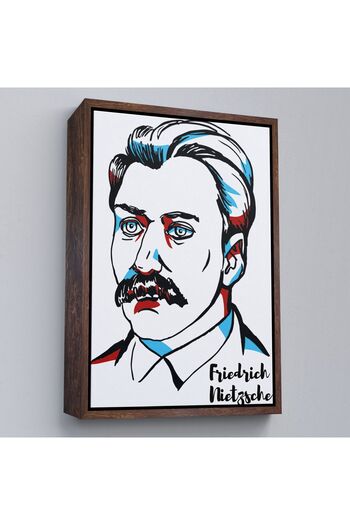 indispensablely Framed Friedrich Nietzsche Decorative Canvas Painting-5920