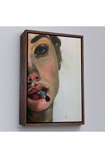 indispensablely Framed Painting of a Woman Drinking -6019