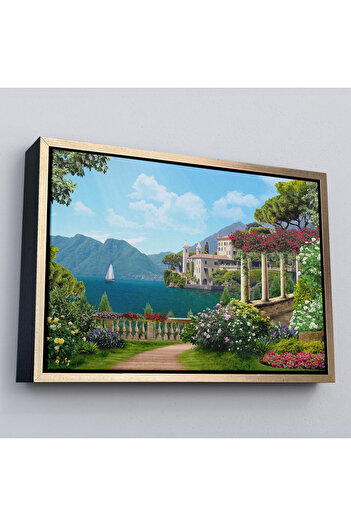 indispensablely Framed Italy Seascape Oil Painting View Decorative Canvas Wall Painting-3576