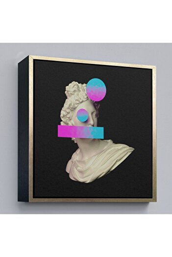 indispensablely Framed Vaporwave Style Contemporary Art Canvas Print-5100