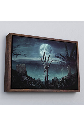 indispensablely Framed Hand Coming Out of the Grave, Hand Resurrected in the Cemetery Decorative Wall Painting-5205