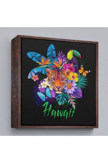 indispensablely Framed Hawaiian Themed Leopard Decorative Canvas Painting-5814