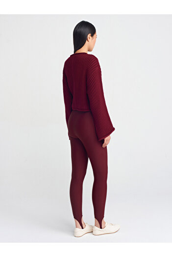 Dilvin 7916 Colanți Roșii Model Füzo Claret
