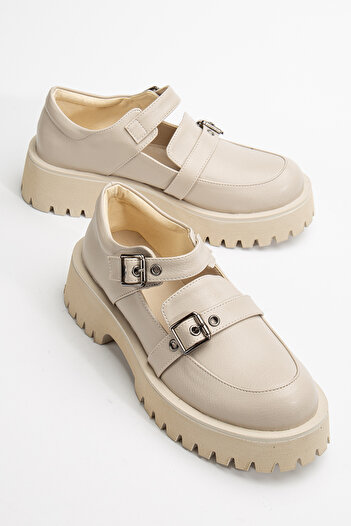 ESPEDA Comfortable and Fashionable Laofer Shoes Buckle Daily Orthopedic Insoles