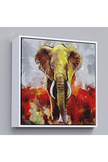 indispensablely Framed Modern Elephant Oil Painting View Decorative Canvas Wall Painting-5839