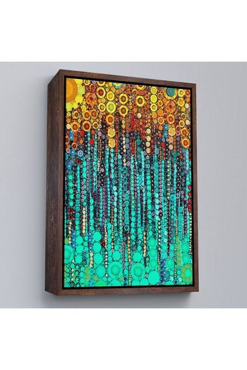 indispensablely Framed Colorful Ivy Wall Painting-6101