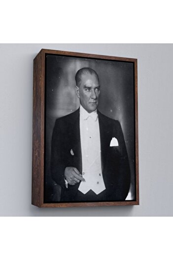 indispensablely Framed Ataturk Portrait Painting Mustafa Kemal Atatürk Rectangular Decorative Canvas Painting-139