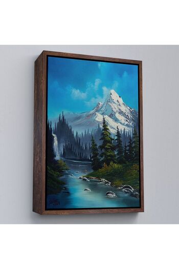 indispensablely Framed Russia Mountain and Stream View Decorative Wall Painting-6115