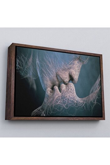 indispensablely Framed Man and Woman Art Canvas Print, Romantic Love Canvas Painting, Love Poster-5378