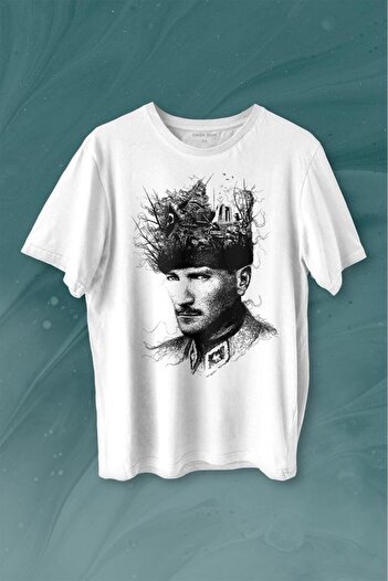Kendim Seçtim Ataturk Çanakkale Silhouette Τυπογραφία Mustafa Kemal Republic Τυπωμένο μπλουζάκι Unisex T-shirt