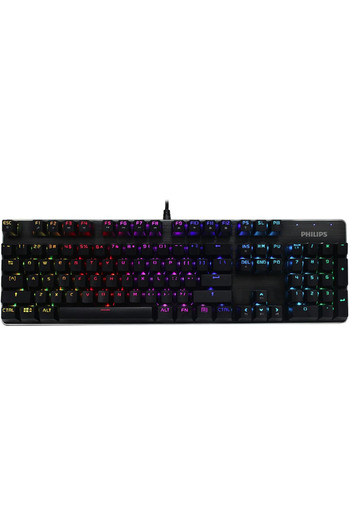 Philips لوحة مفاتيح الألعاب الميكانيكية RGB السلكية