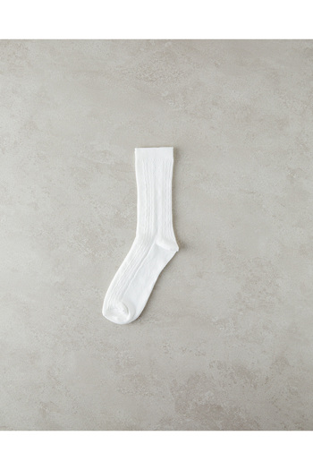 English Home Ecru Mauve Women's Socks