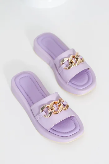 derithy Angerta Lilac Slippers - Byc1012