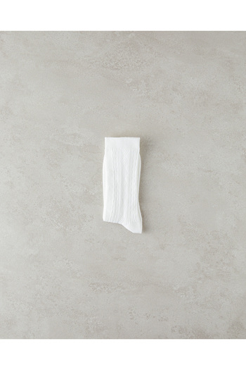 English Home Ecru Mauve Women's Socks
