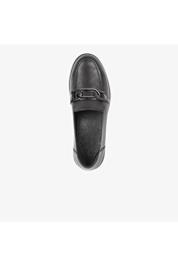 Greyder 32252 Γυναικεία Μαύρα Παπούτσια Loafer από γνήσιο δέρμα