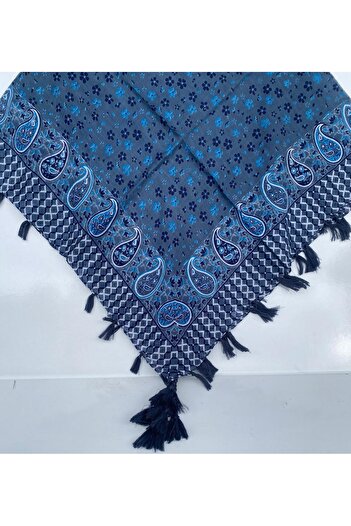 Safir Tuhafiye Cotton Indian Scarf 110 cm x 110 cm| Indian Writing