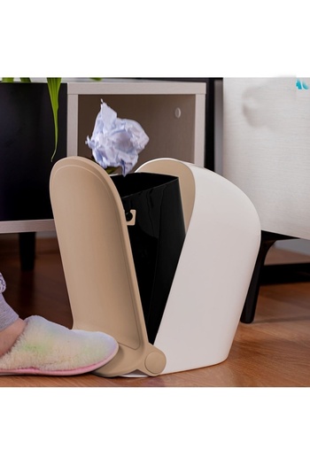 naque Foot Pedal Trash Can - Kitchen Bathroom WC Trash