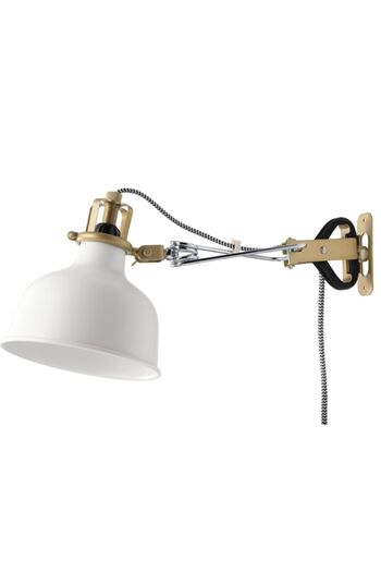 IKEA Duvar Lambası Aplik Armatür Beyaz Ranarp