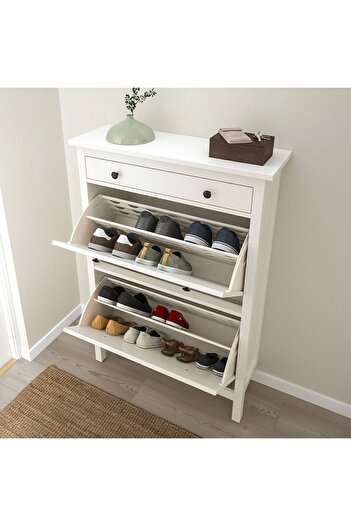 IKEA Hemnes Modern Ayakkabı Dolabı 89x30x127 Cm