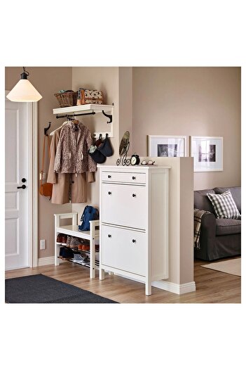 IKEA Hemnes Modern Ayakkabı Dolabı 89x30x127 Cm