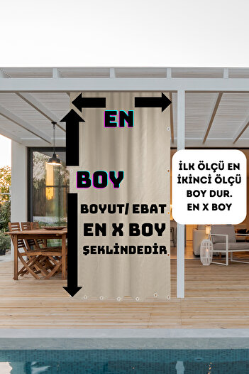 ERCANLI Balkon Perdesi Branda Kumaşı-enxboy Yağmur Geçirmez-kalın-bağcıklı-düğmeli Mavi Beyaz