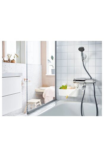 IKEA Καλάθι ντους μπάνιου Tisken με βεντούζα 28x17 cm