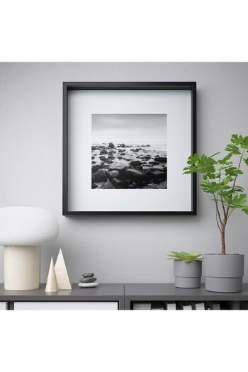 IKEA Sannahed 50x50 Cm Black Flower Item Portable Deep Box Frame Wooden Photo Picture Frame
