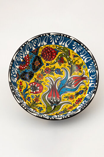 Sarn Ceramic Pit Bowl with Pattern Suitable for Hot and Cold Food