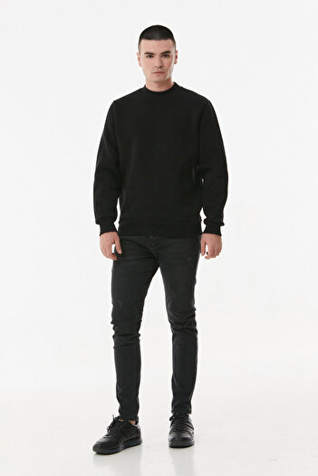 Fulla Moda Φούτερ Basic Stand Collar
