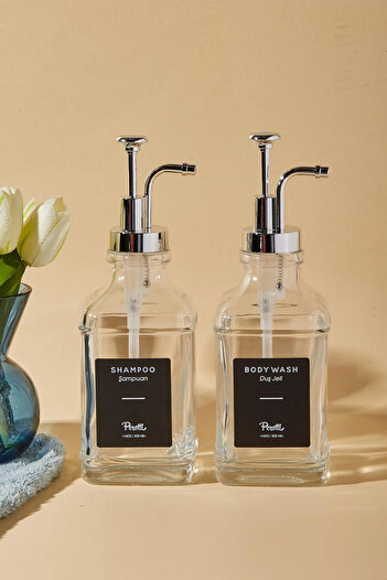 B.A.Y.NUVOLA Pablo Silver 2-Pack 500 ml Liquid Soap Dispenser