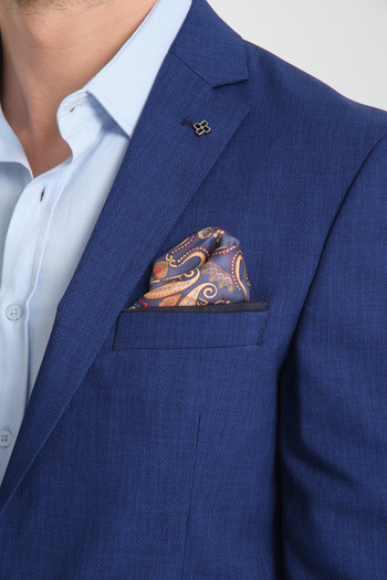 Frappoli Arunte Men's Parliament Linen Look Thin Four Seasons Wearable Slim Fit Blazer Jacket