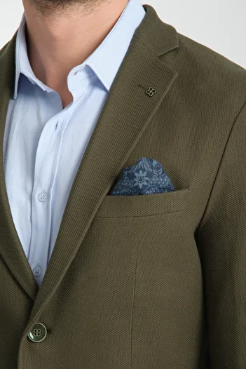 Frappoli Modern Men's Blazer Mono Collar Stretching Unlined Jacket