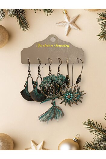 SUNA Turquoise 3 Pieces Earring Set