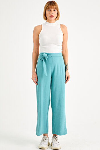 DPARİS Ayrobin Trousers with Tie Waist