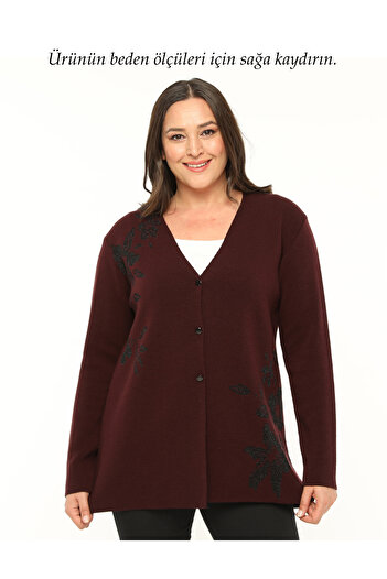 Laden Knitwear Large Size Glitter Soft Seasonal Mother Women's Cardigan
