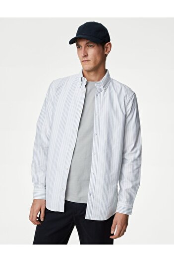 Marks & Spencer Regular Fit Uzun Kollu Oxford Gömlek