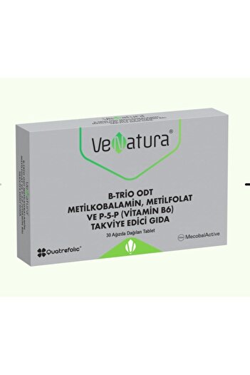 VeNatura B-Trio Odt - Methylcobalamin, Methylfolate and Vitamin B6 Supplement of P-5-P