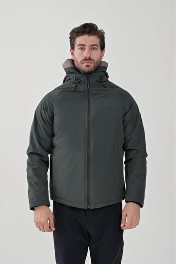 Exuma 2311142 Men's Rain Windproof Khaki Coat