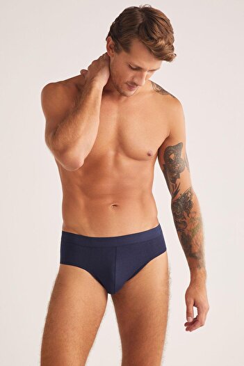 Kom Navy Blue Men's Slip 2-Pack Advantageous