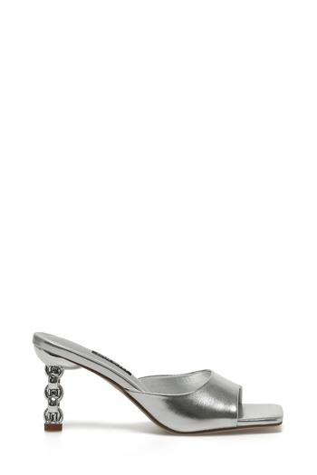 Nine West Papuci cu toc pentru femei CLARICE 4FX Silver