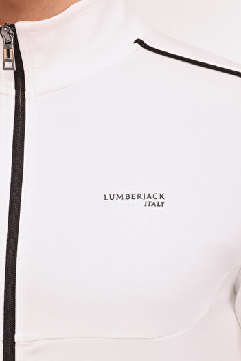 lumberjack ML FRANKY 18BA-108 4PR Ekru Erkek Eşofman Üstü