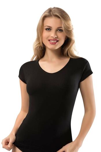 ERDEM İÇ GİYİM Erdem Black V-neck T-shirt 2331